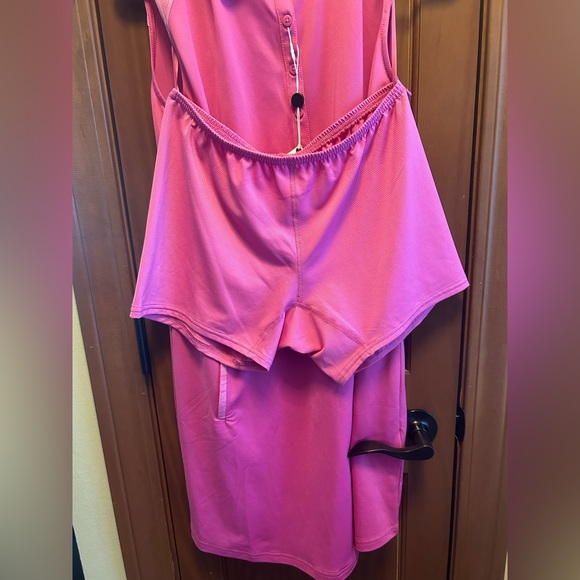 FootJoy Women’s Sleeveless Pique Golf Dress W/Shorts In Rose Size Small NWT⛳️⛳️ - Picture 5 of 7